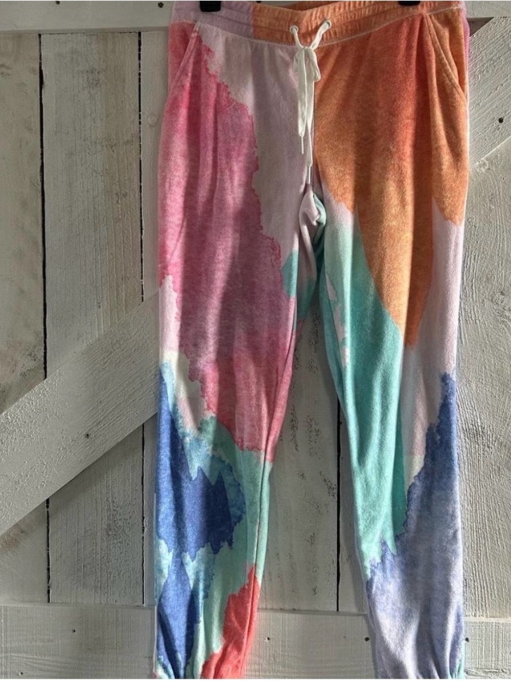 Tie-Dye Cozy Jogger Pajamas - Multicolor